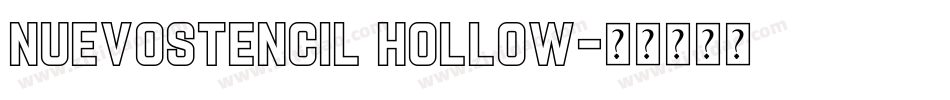 nuevostencil hollow字体转换